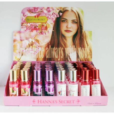 Жіноча колекція парфумованих олій Hanna's Secret (набір 48 шт., серія Sweet & Paris)