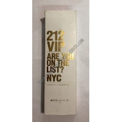 N178 Духи турецкие на разлив 212 VIP ARE YOU ON THE LIST? NYC CAROLINA HERRERA 20 ml